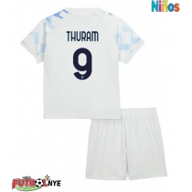 Camiseta Inter Milan Marcus Thuram #9 Visitante Equipación para niños 2025-26 manga corta (+ pantalones cortos)